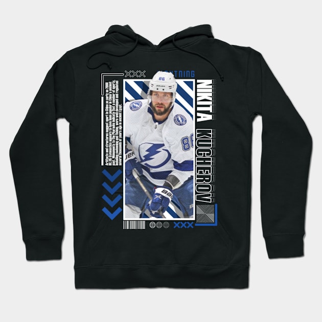 Nikita Kucherov Paper Poster Version 10 Hoodie by art.Hamdan